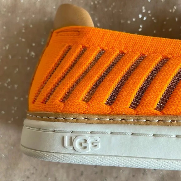 Brand New UGG Sammy Breeze Slip-On Bright Neon Orange Sneakers - Picture 11 of 16